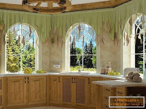 design de cozinha com janela de sacada, foto 24