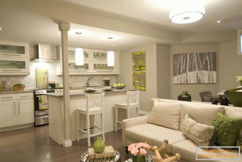 fotos-de-lounge-quartos-combinados-com-cozinha-interessante-design-dentro-sala-aberta-e-cozinha-projetos