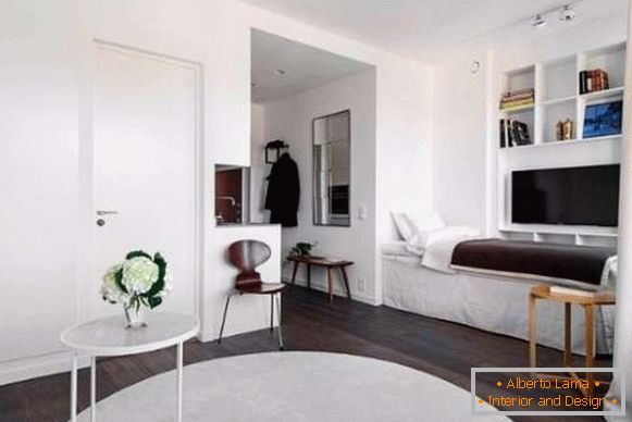 Apartamentos estúdio pequenos - quarto quarto design na foto