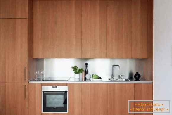 Design moderno de cozinha em pequenos estúdios 30 кв м
