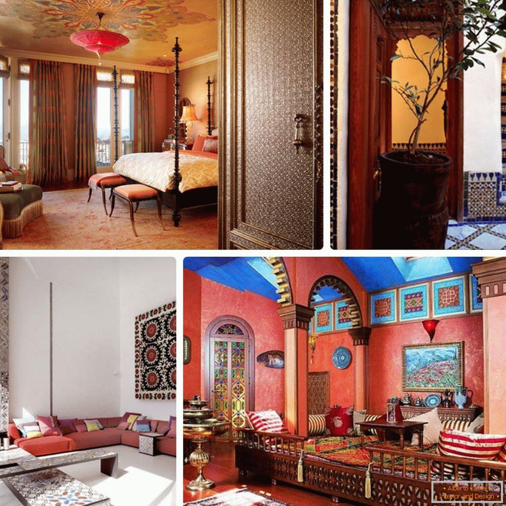 Iluminação и мебель для марокканского интерьера