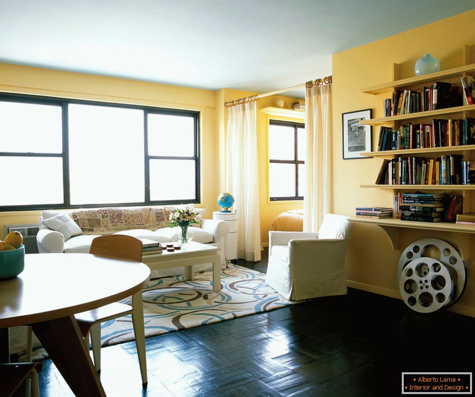 Interior de um apartamento para uma garota em Nova York