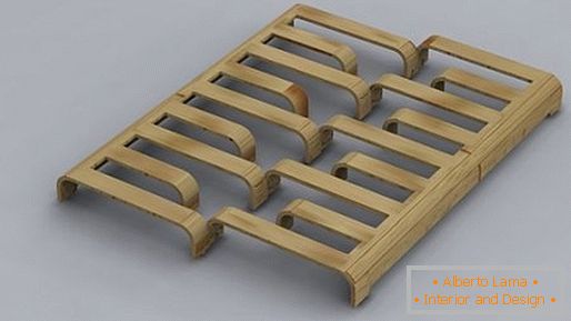 Base de cama de madeira de treliça