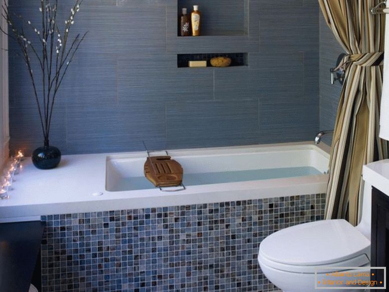 Mosaico para um banheiro - 100 fotos de idéias como decorar