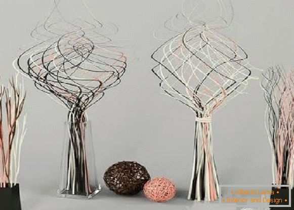 ramos decorativos para vasos ao ar livre com as próprias mãos, foto 54