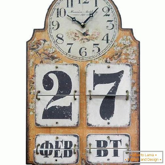 relógio com parede de calendário, foto 23