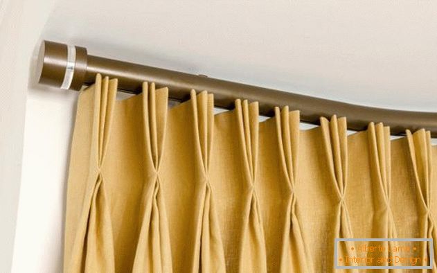 barra de cortina para cortinas de parede de uma fileira, foto 28