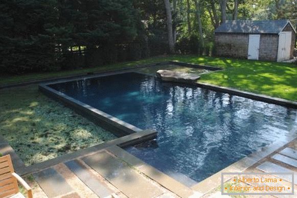 Foto de piscinas no pátio de casas particulares - piscina de concreto