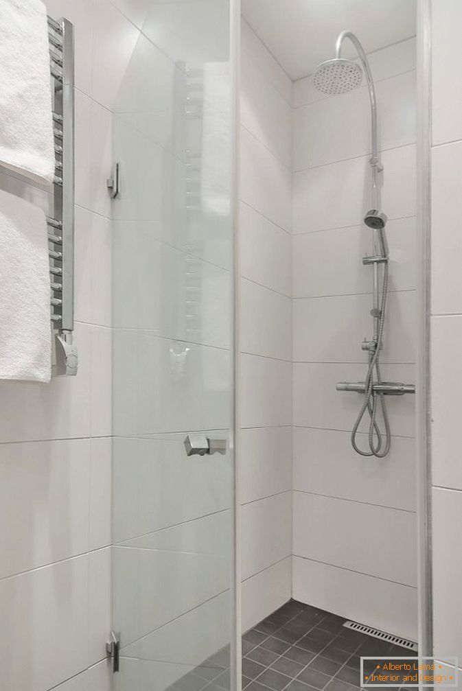 Apartamentos estúdio de banho em estilo escandinavo