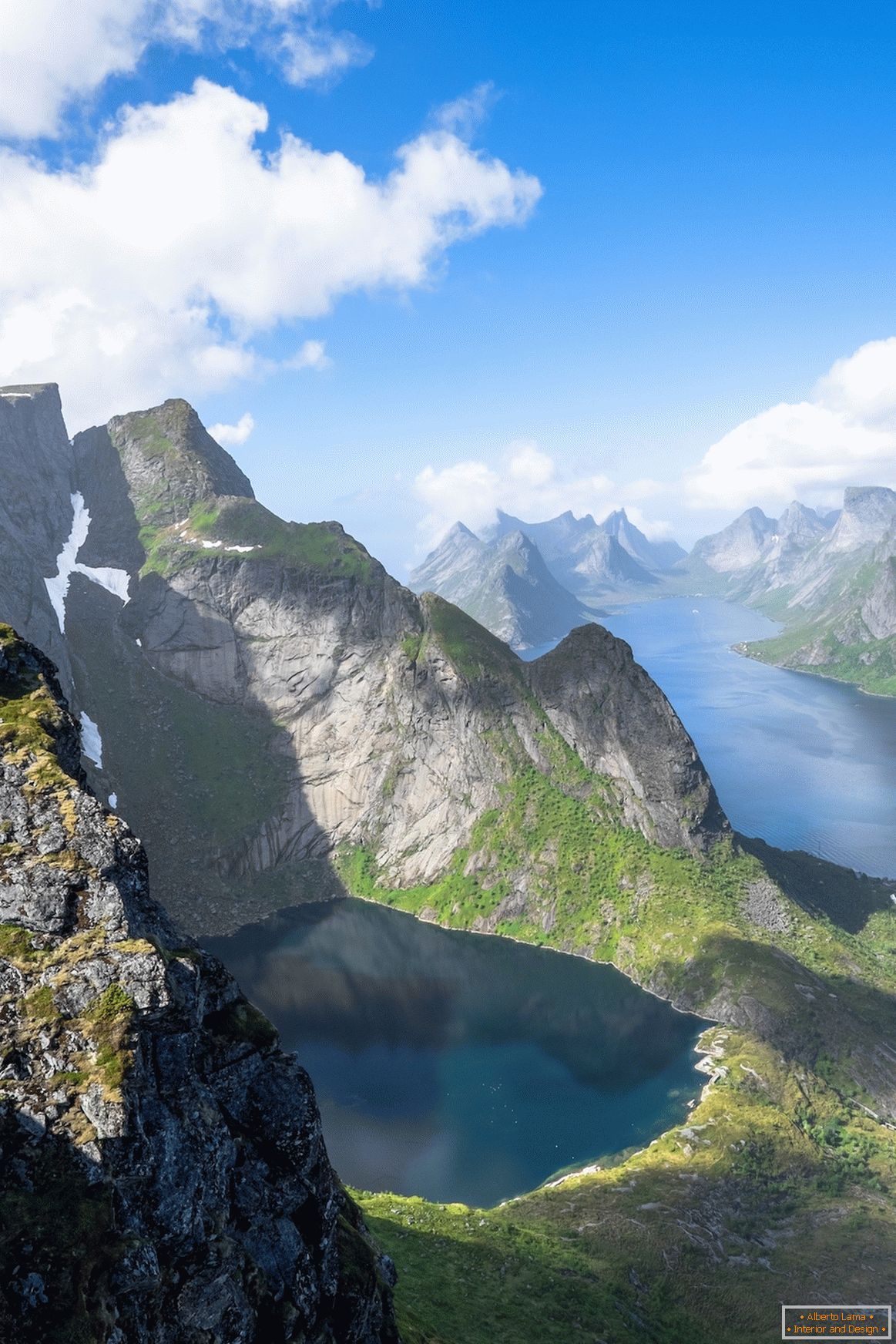 Noruega a partir de uma visão panorâmica