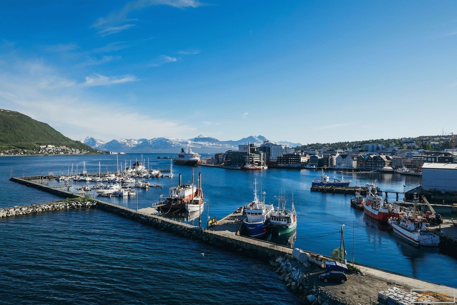 Пристань города Tromso