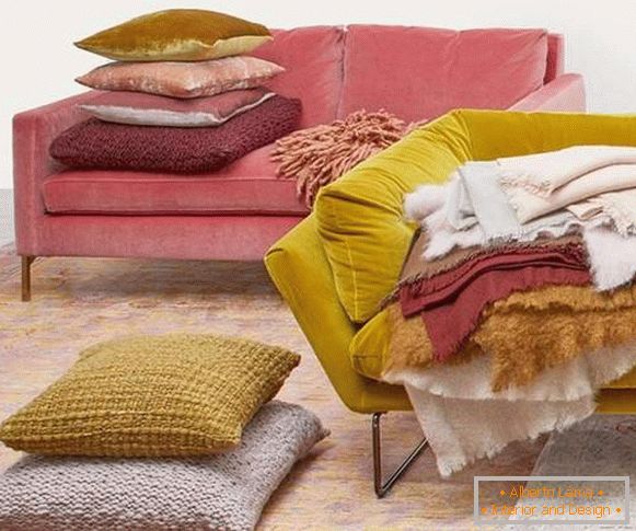 Novas tendências em design de interiores 2017 - sofás para sala de estar