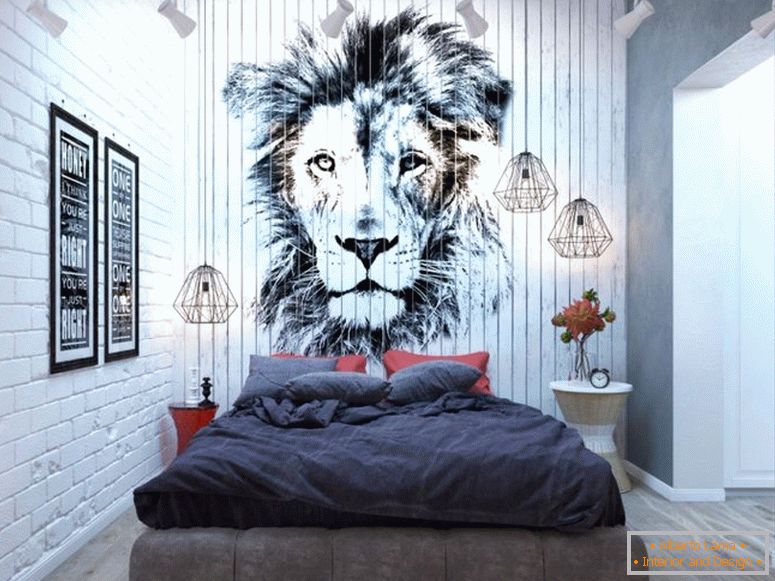 elegante-quarto-loft-imagem-leão