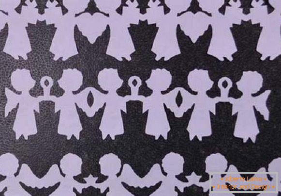 Guirlandas de papel de ano novo com modelos de mãos próprias, foto 13