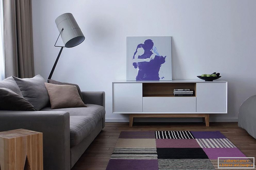 Studio em estilo escandinavo com elementos do minimalismo
