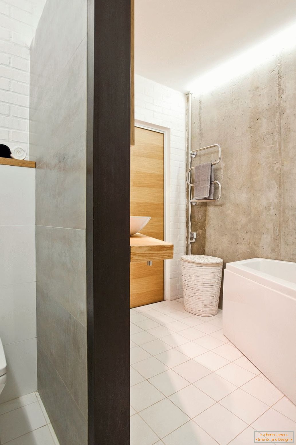 Casa de banho design apartamento na Rússia