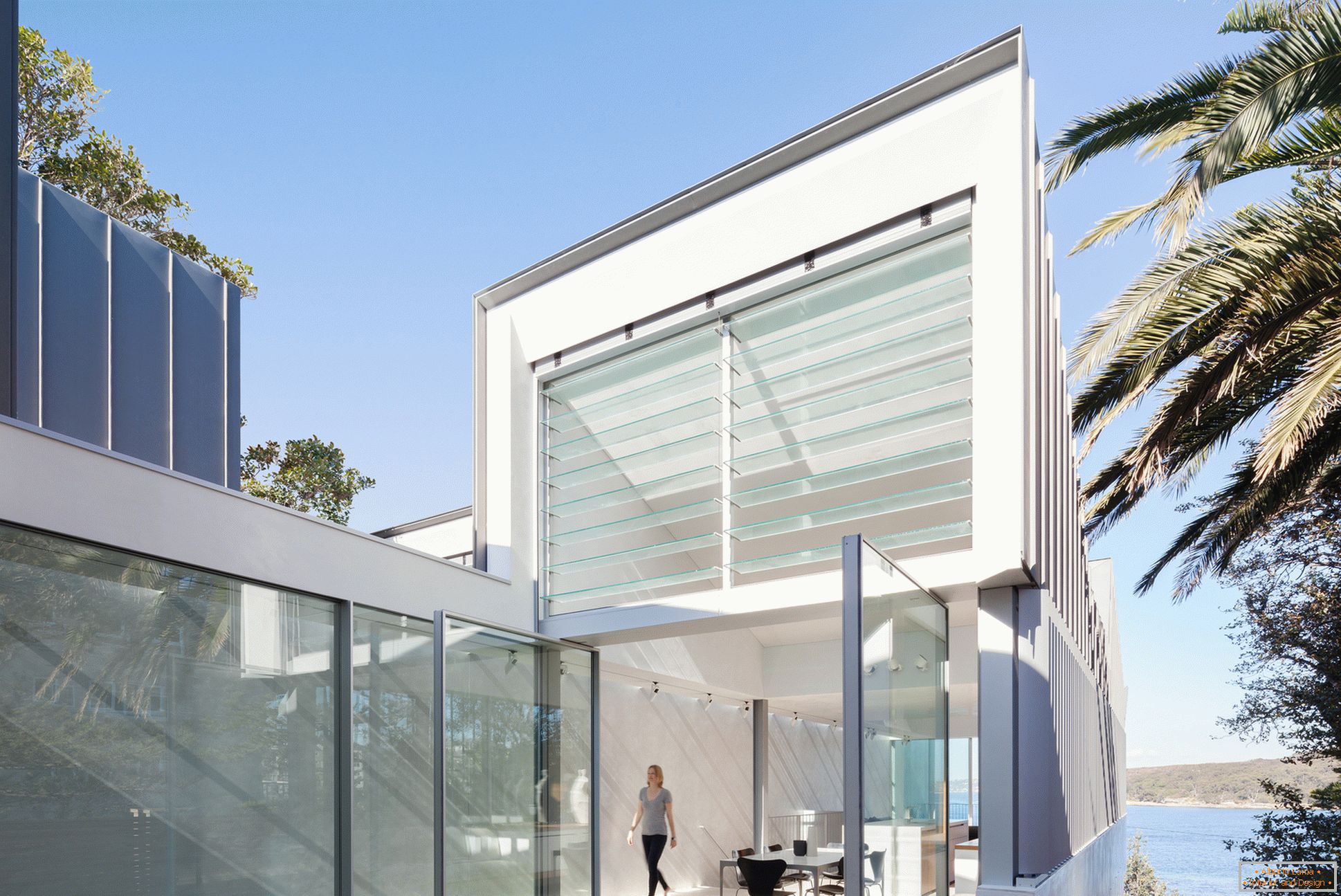 O projeto de uma casa estreita de dois andares na Austrália