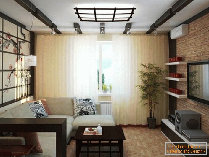 O estilo do minimalismo japonês é perfeito para o design de pequenos apartamentos.