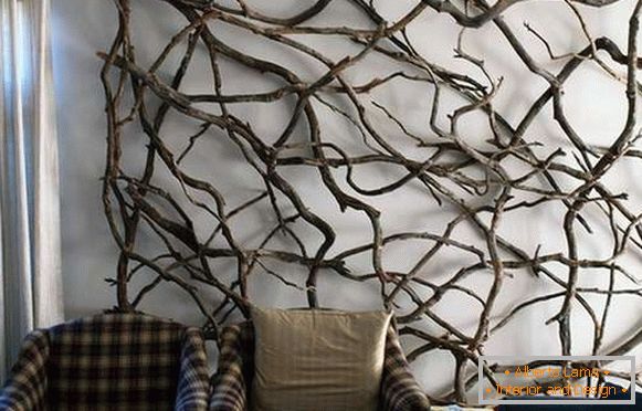 painel de madeira na parede em estilo ecológico, foto 32