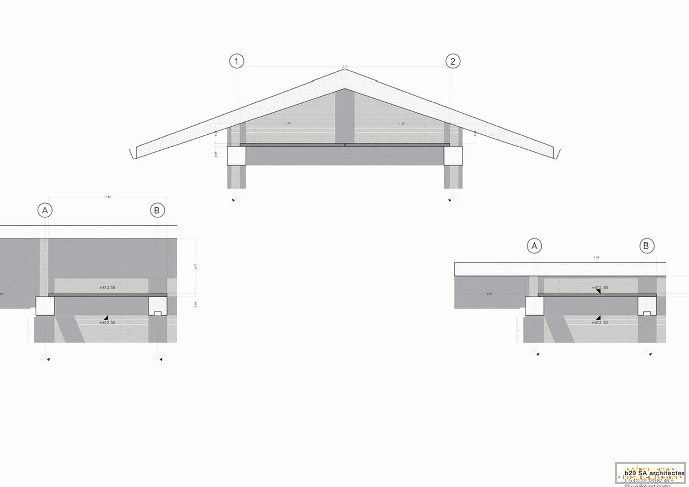 Diagrama de montagem da garagem с навесом