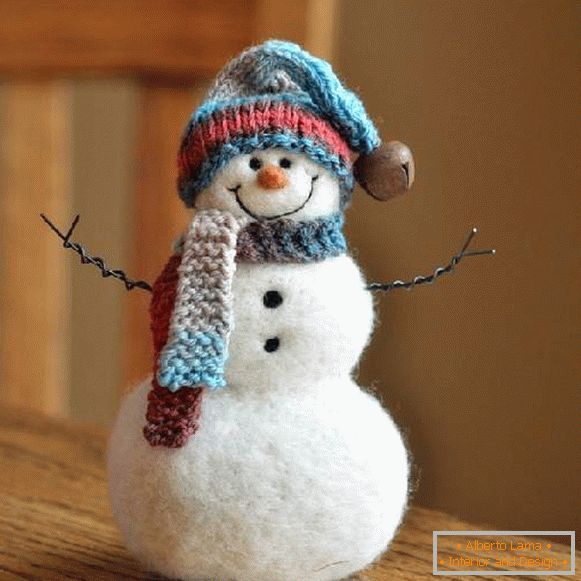 boneco de neve feito à mão, foto 29
