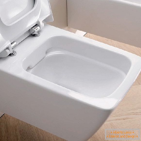 dimensões da instalação para um vaso sanitário suspenso, foto 13