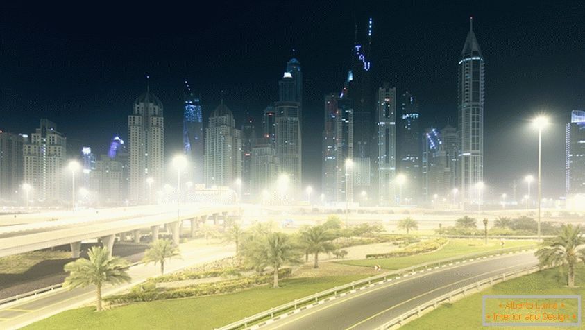 Dubai à noite