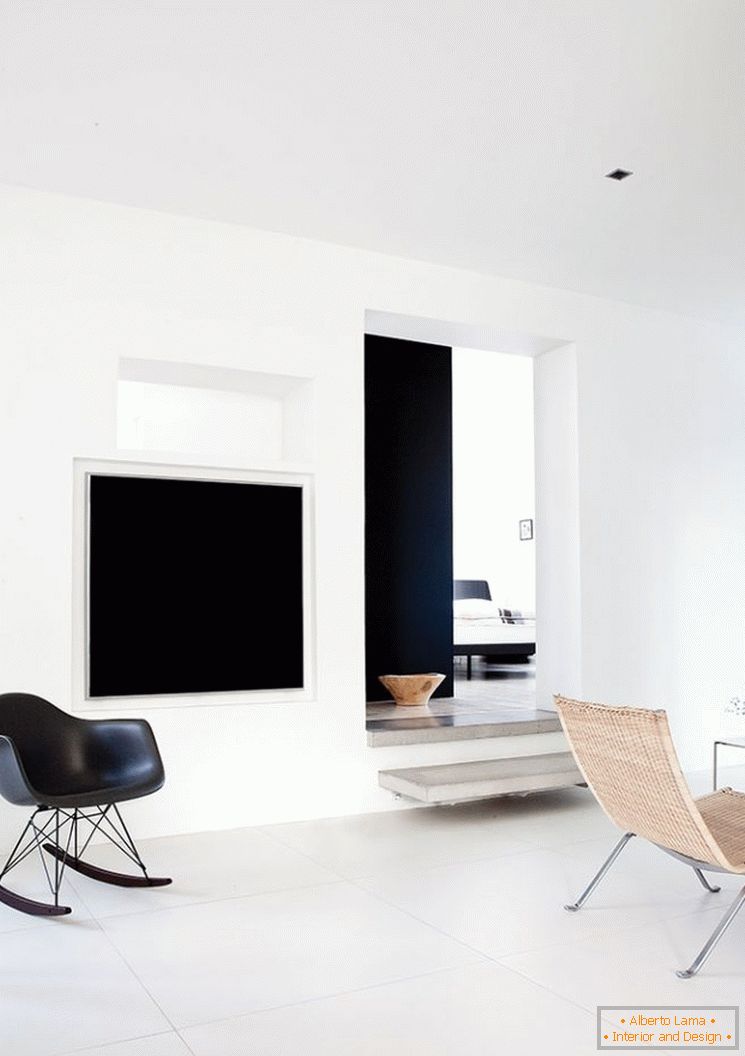 Design de um pequeno apartamento em preto e branco - фото 6