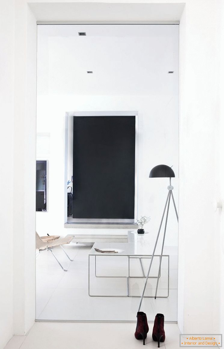 Design de um pequeno apartamento em preto e branco - фото 7