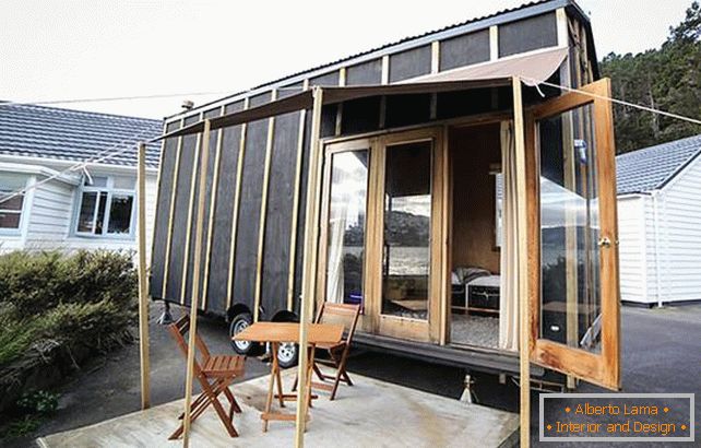 O projeto de uma casa muito pequena na Nova Zelândia