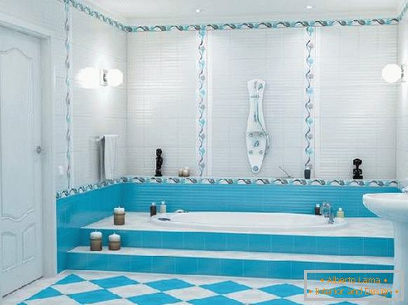 правильная layout de azulejos no banheiro, foto 14