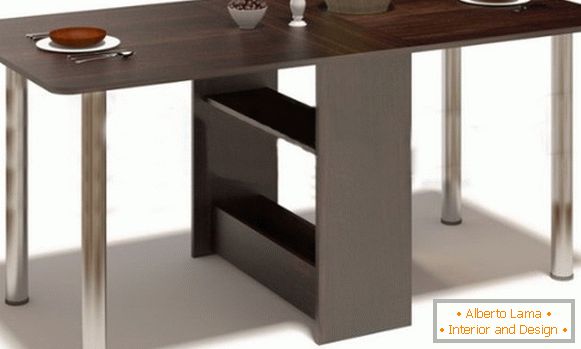 mesa dobrável de madeira