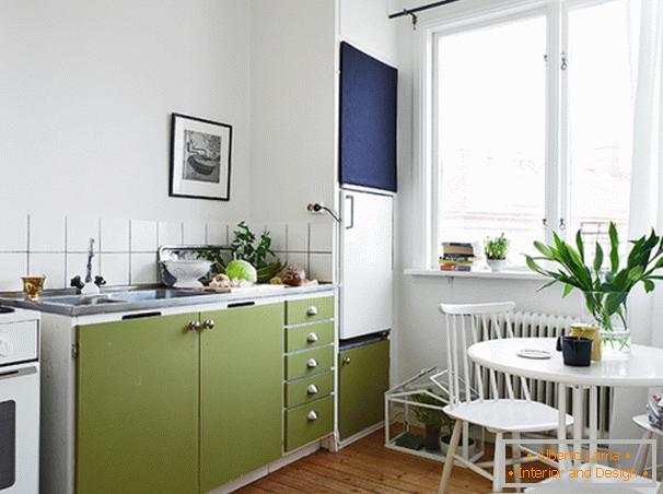 Cozinha e sala de jantar em estilo escandinavo