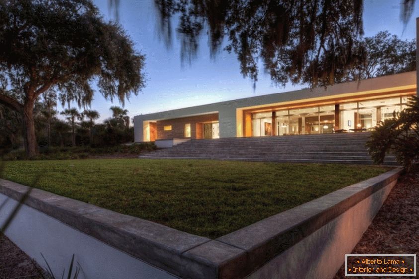 Arquitetura de uma casa de campo na Flórida