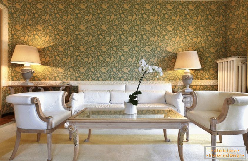 Papel de parede de luxo em estilo clássico