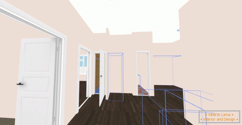 Modelagem 3D do interior da casa