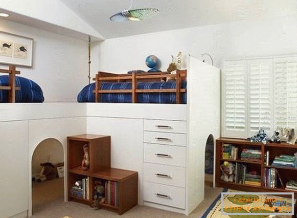 Quarto das crianças com espaço extra