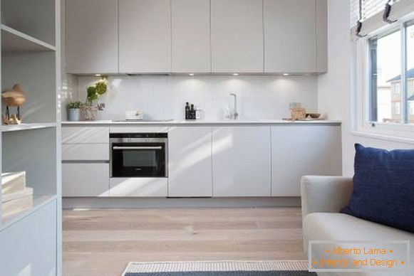 cozinha-em-apartamento-em estilo escandinavo