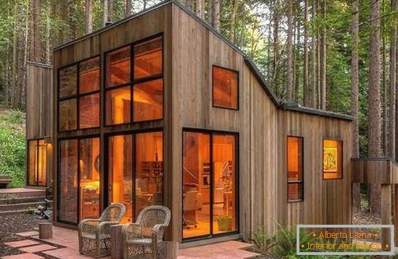 Casas de madeira modernas - as melhores fotos e projetos para 2016