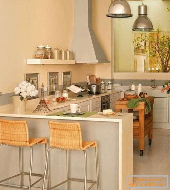pequena cozinha moderna, foto 52