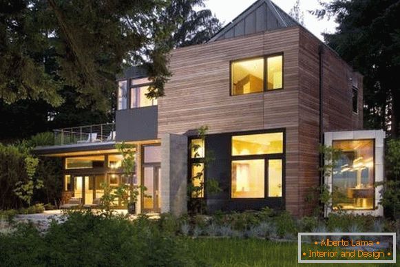 Como é o design moderno de uma casa particular?
