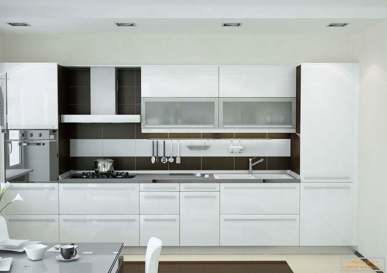 Cozinha compacta na cor branca