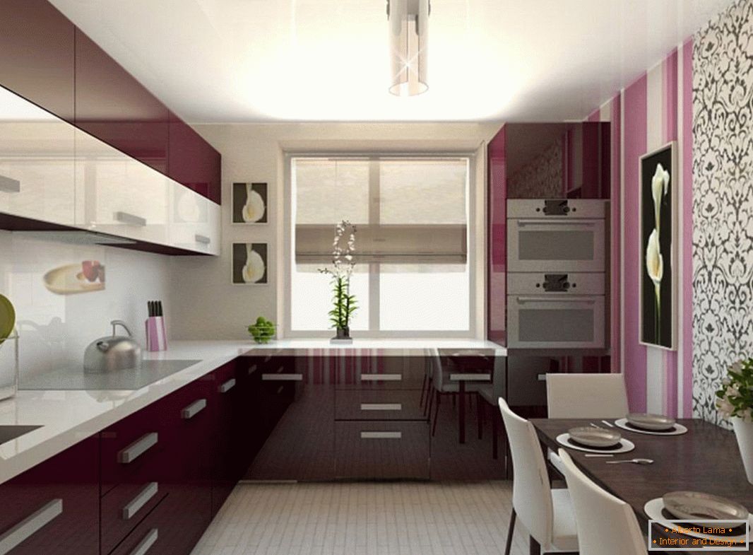 cozinha lilás escuro