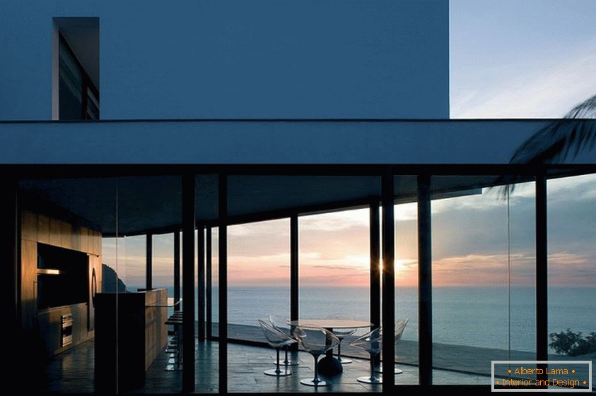 Vista da janela ao pôr do sol, Ibiza