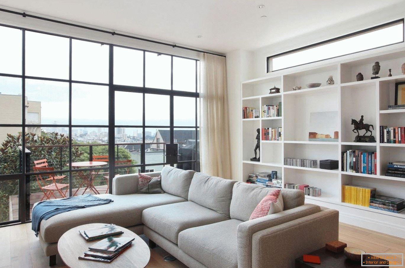 Vidros panorâmicos em apartamentos modernos