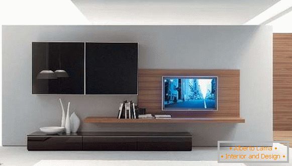 paredes bonitas na sala de estar em estilo moderno, foto 22