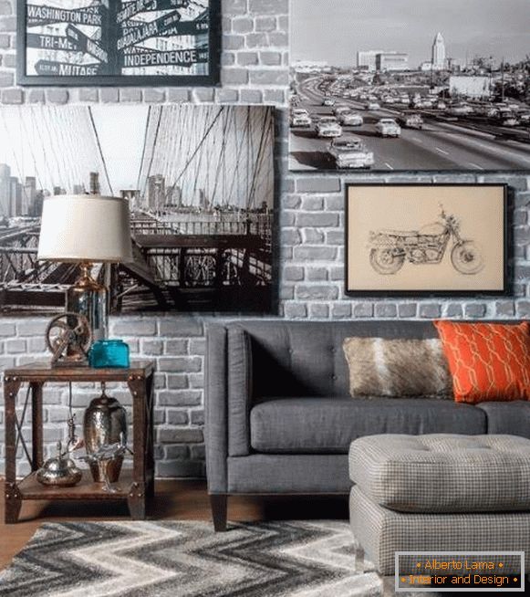 Como decorar um steampunk no interior - foto da sala de estar