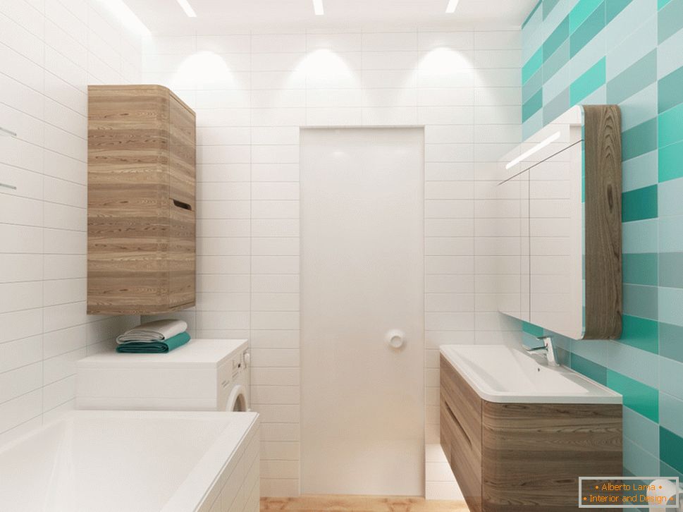 Interior de casa de banho na cor branca