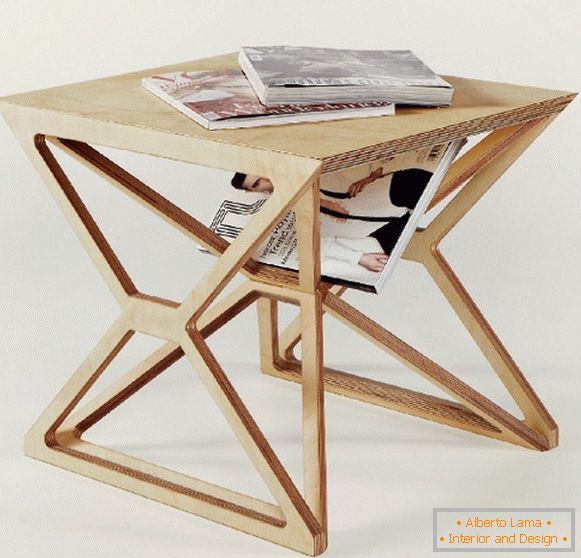 Mesa de café de madeira compensada, foto 35