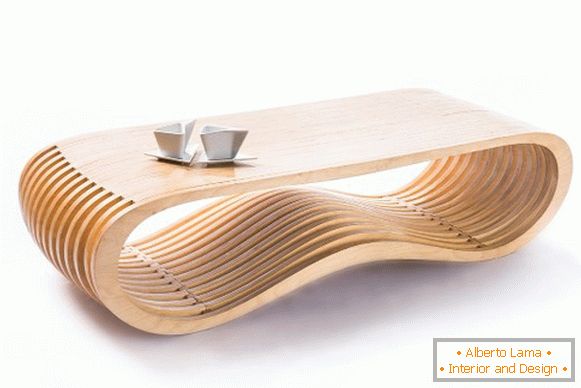 Mesa de café de madeira compensada, foto 38